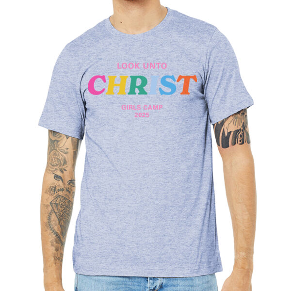 Christ 2 - lighter colors - Unisex Heather CVC Short Sleeve Tee Thumbnail