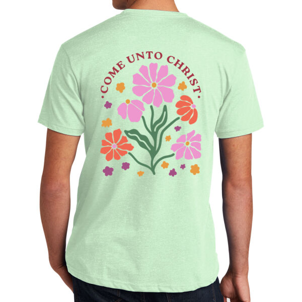 Come Unto Christ - flower - Apparel ® Unisex CVC Tee Thumbnail