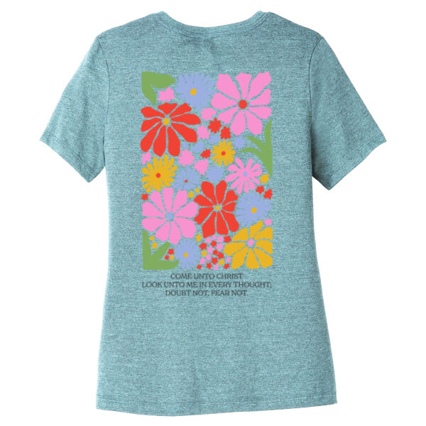 Flower Scripture - Women's Relaxed CVC Tee Thumbnail