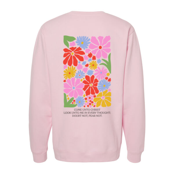 Flower Scripture - Midweight Crewneck Sweatshirt Thumbnail