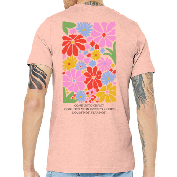 Flower Scripture - Unisex Heather CVC Short Sleeve Tee Thumbnail