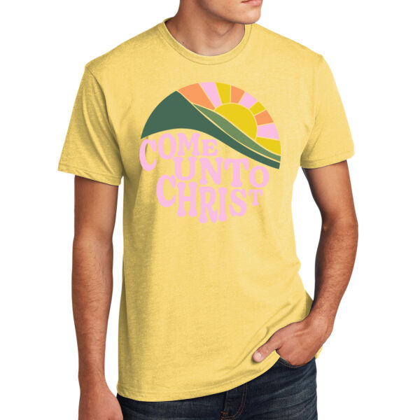 Round Circle Mountain Sun  - Apparel ® Unisex CVC Tee Thumbnail