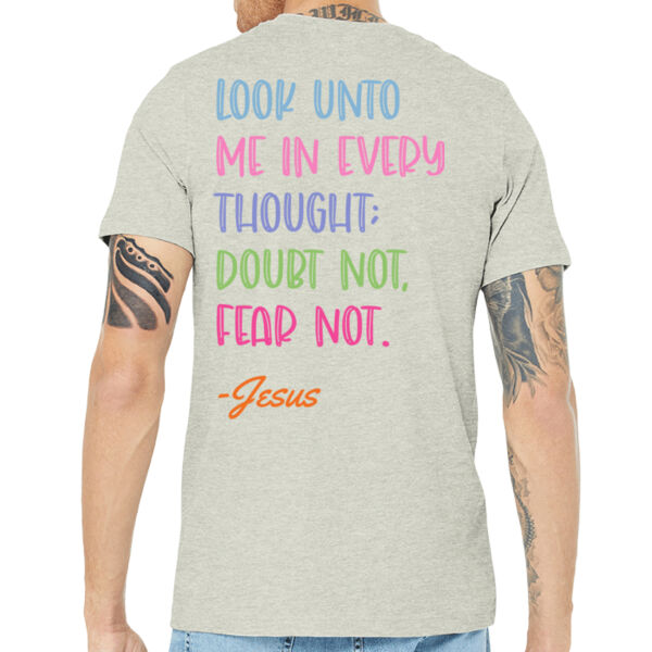 2025 Theme Scripture 2 - Unisex Heather CVC Short Sleeve Tee Thumbnail