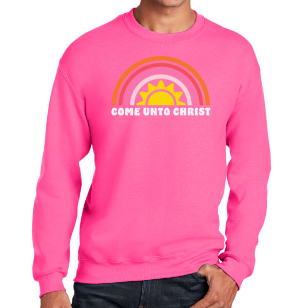 Christ Bold Sun - Heavy Blend Crewneck Sweatshirt Thumbnail