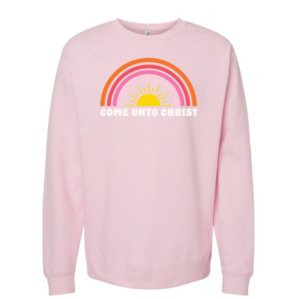 Christ Sun Rainbow - Midweight Crewneck Sweatshirt Thumbnail