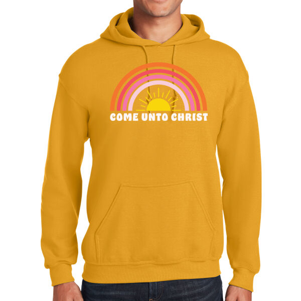 Christ Sun Rainbow - Heavy Blend Hooded Sweatshirt Thumbnail