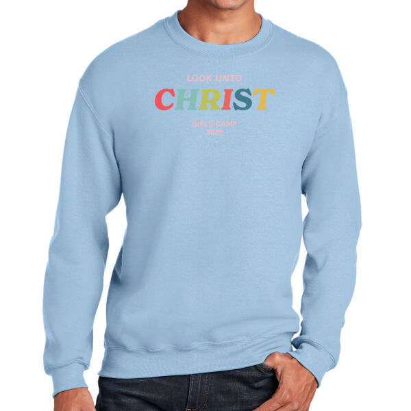 Christ 2 - Unisex Heather CVC Short Sleeve Tee - Heavy Blend Crewneck Sweatshirt Thumbnail